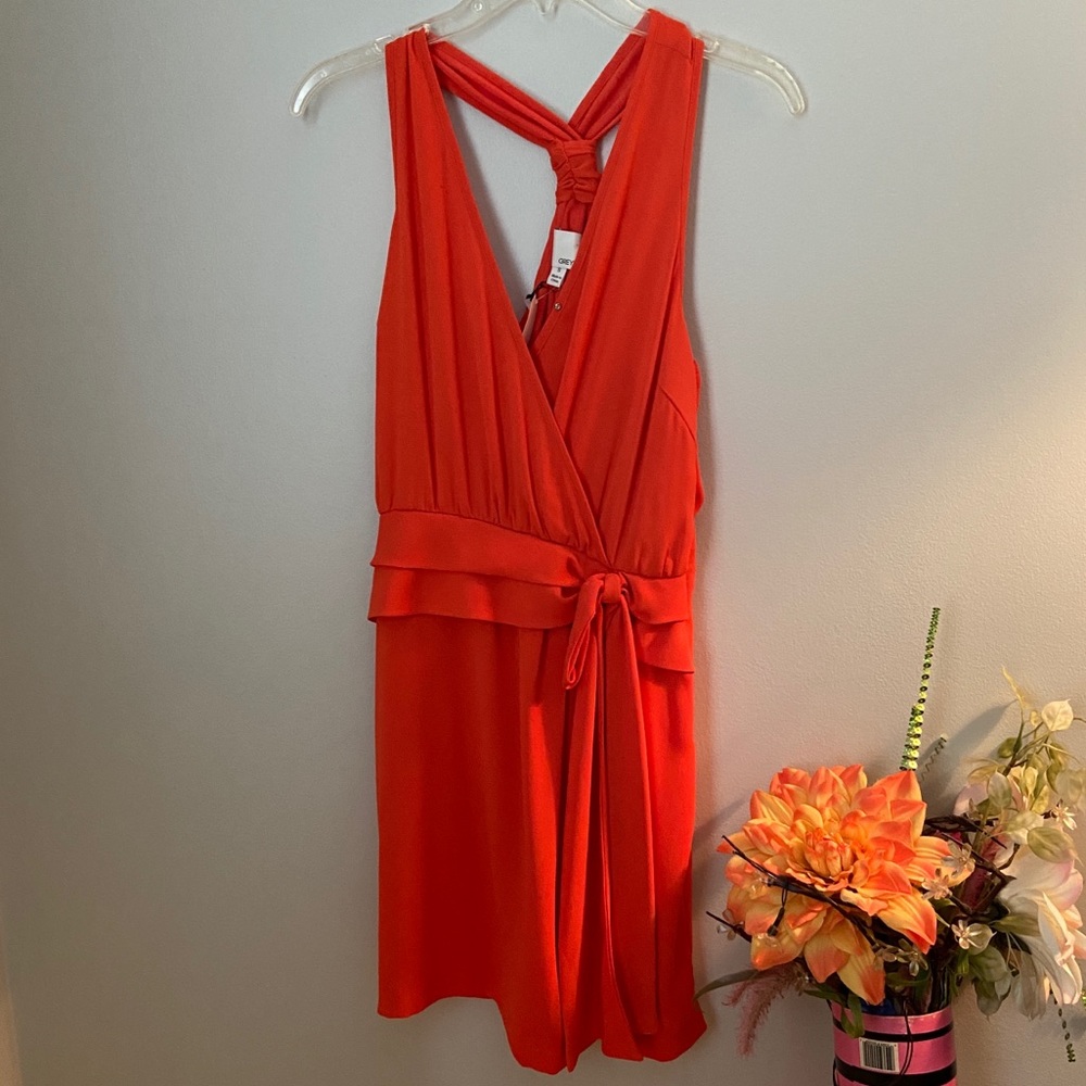 Greylin Orange Dress NWT